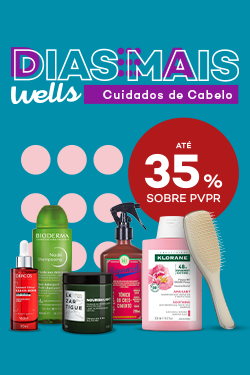Promoção em Produtos de Cuidados de Cabelo com desconto de até 35% sobre preço de Venda ao Público Recomendado